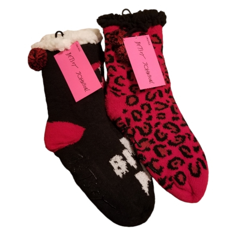 Betsey Johnson 2 Pairs of Cabin Socks